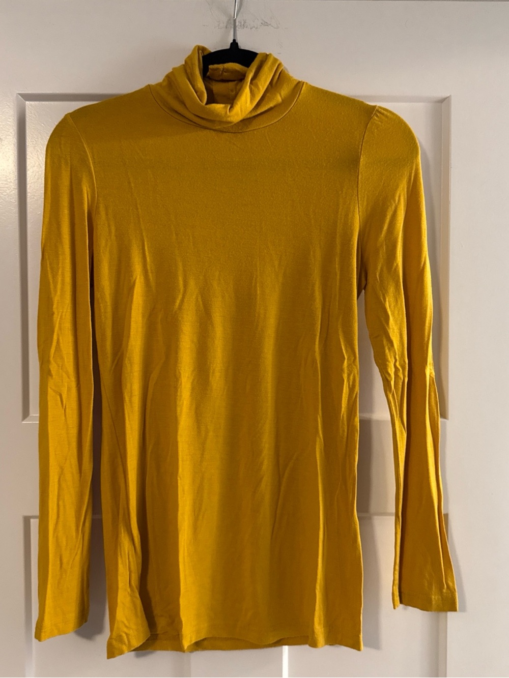 Forever 21 Mustard Yellow Long Sleeve Turtleneck Top
